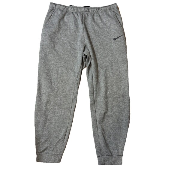 Nike Men's Dri Fit Tapered Fleece Lined Sweat Pants 3XL-Tall Gray 3XLT - Picture 1 of 5
